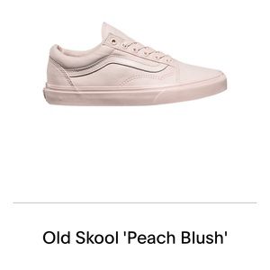 Peach blush monochrome old skool vans 💕